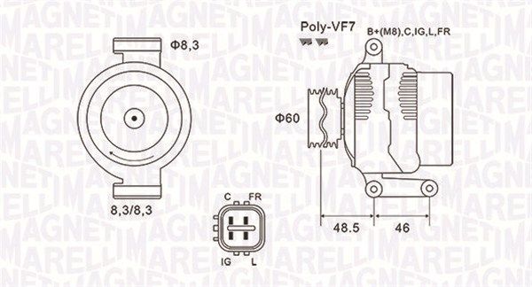 MAGNETI MARELLI Laturi 063731726010